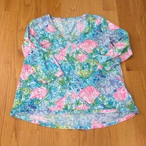Lilly Pulitzer Etta 3/4 Sleeve in Bohemian Queen size Medium